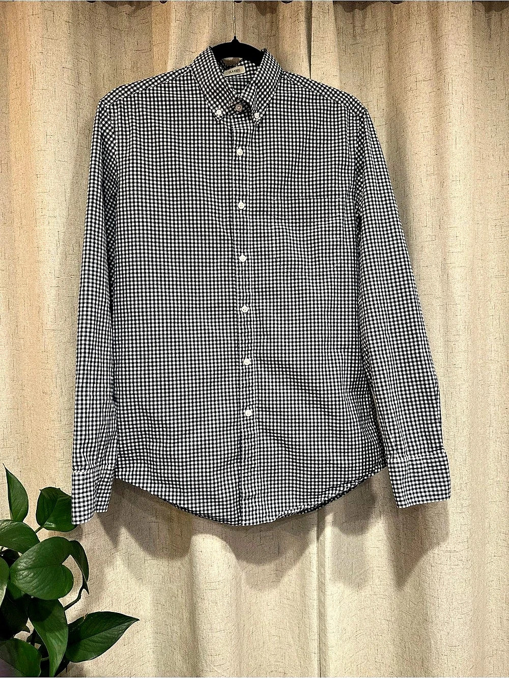 J.Crew Classic Gingham Button Down Shirt Size Small